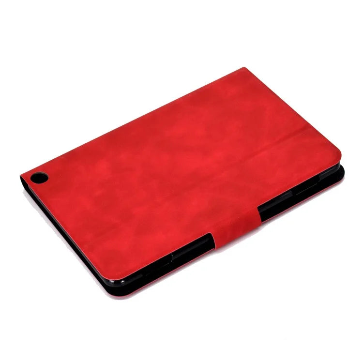 A5 For Amazon Fire HD 10 (2023) Case Cowhide Texture PU Leather Tablet Cover with Card Slot