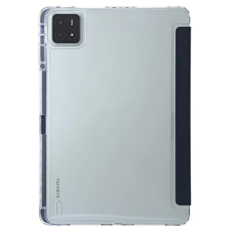 For Xiaomi Pad 6S Pro 12.4 Tablet Case Origami Stand TPU+Acrylic+PU Leather Anti-drop Cover