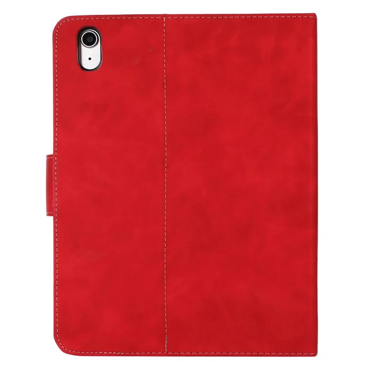For iPad 10.9 (2022) Case Leather Flip Wallet Tablet Cover with Pens Slot