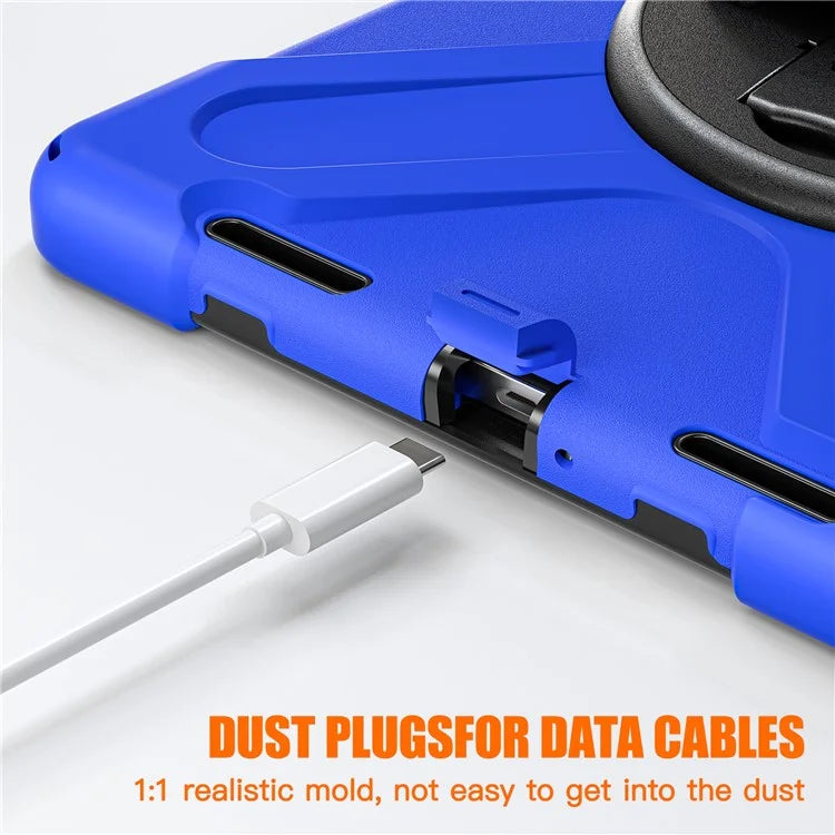 For Xiaomi Pad 5 / Pad 5 Pro Case Kickstand PC+Silicone Rugged Tablet Cover with Hand Strap