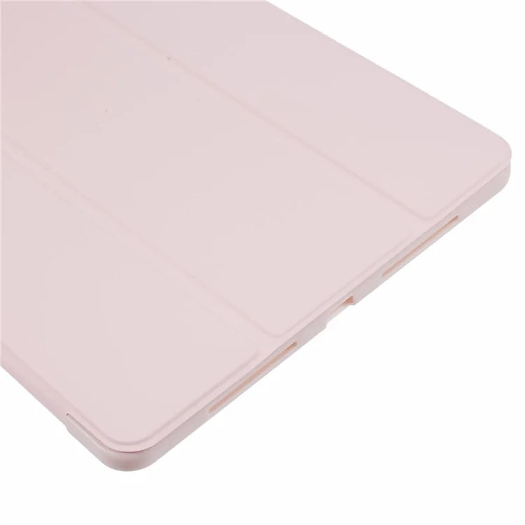 For vivo Pad3 Pro PU Leather Case Soft Silicone Tablet Cover Tri-fold Stand Protective Shell
