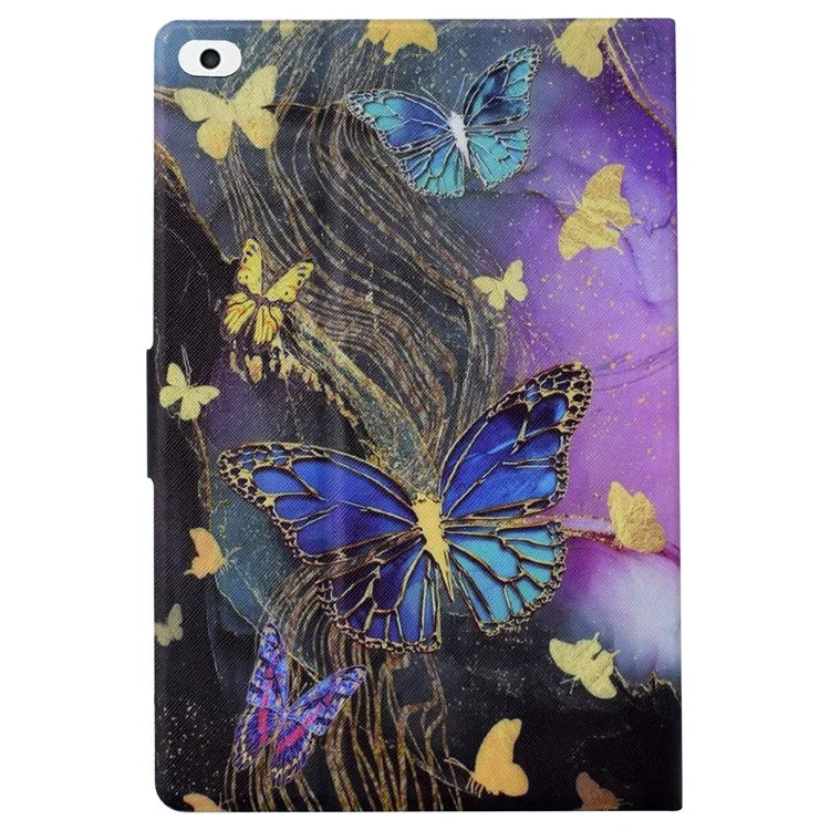 For iPad Air (2013) / iPad Air 2 / iPad 9.7-inch (2017) / (2018) Case PU Leather Pattern Folio Stand Protective Shell Cover