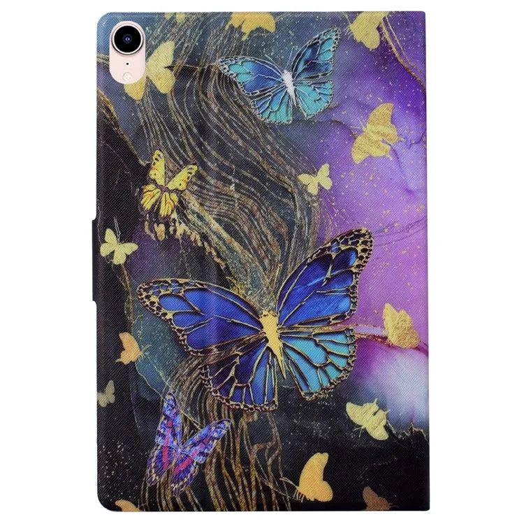 For iPad mini (2021) Case PU Leather Card Slots Tablet Cover with Auto Wake / Sleep