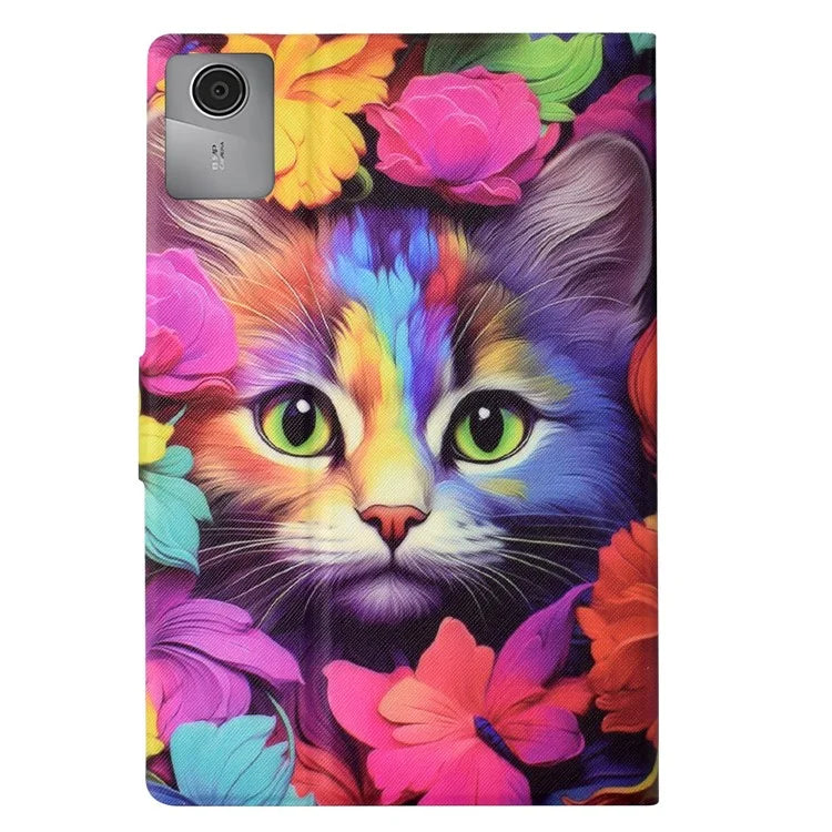 For Lenovo Tab M11 / Xiaoxin Pad 11 2024 Case Pattern Printing PU Leather Tablet Cover