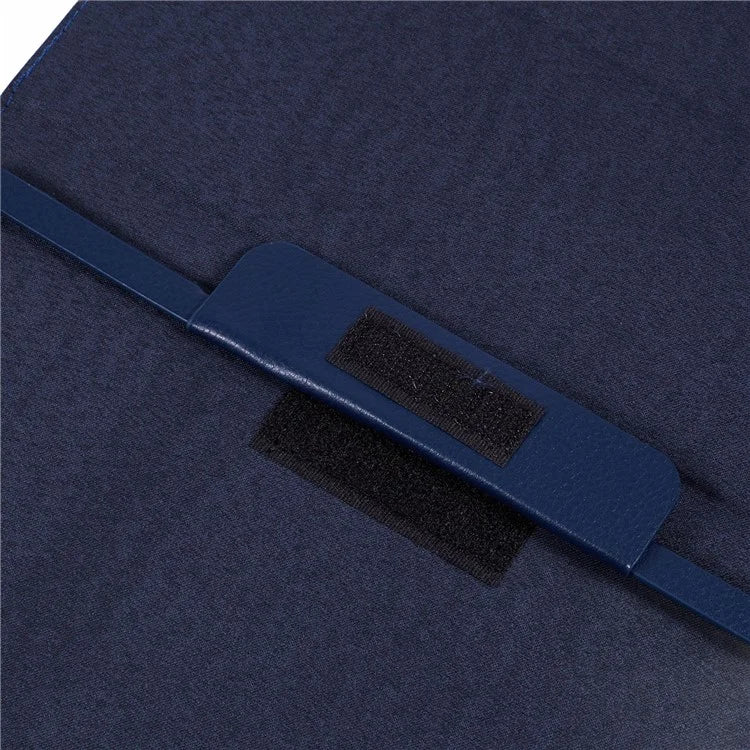 For iPad Air 11 (2024) Case Litchi Texture Leather Tablet Cover with Bi-Fold Stand