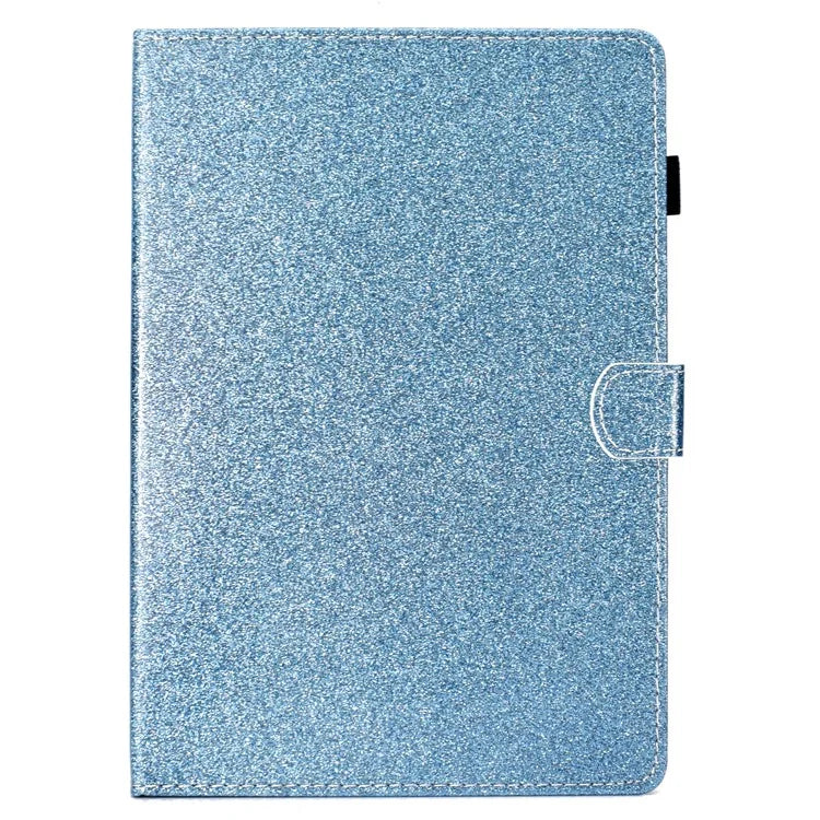 For iPad Pro 11 (2024) Case Card Slot Stand Glittery PU Leather Tablet Cover