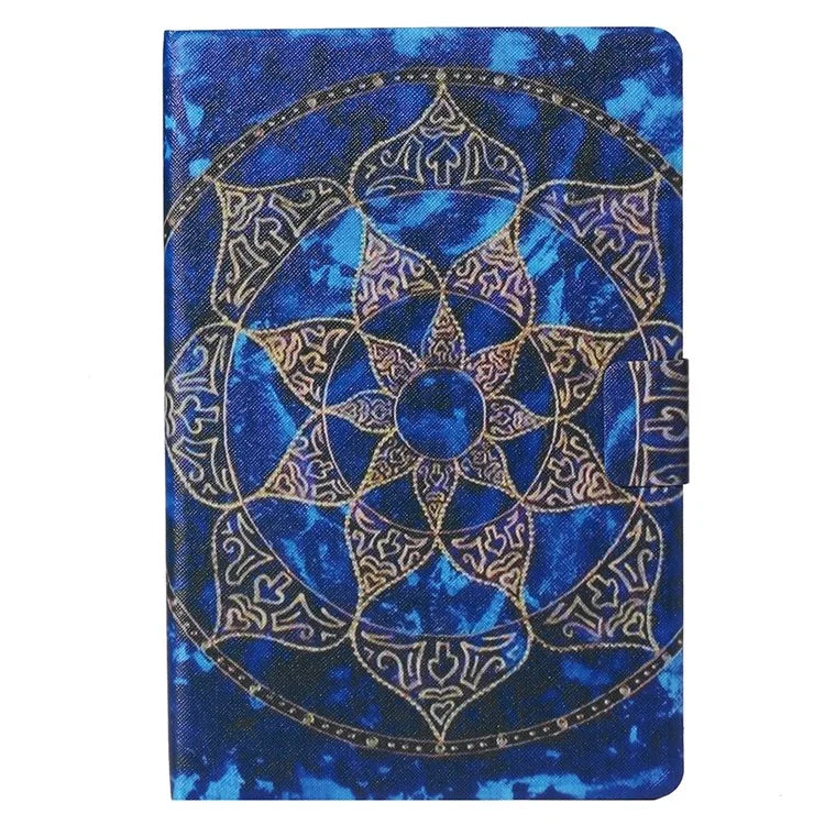 For iPad Pro 11 (2024) Case Pattern Leather Folio Stand Tablet Cover with Card Holder