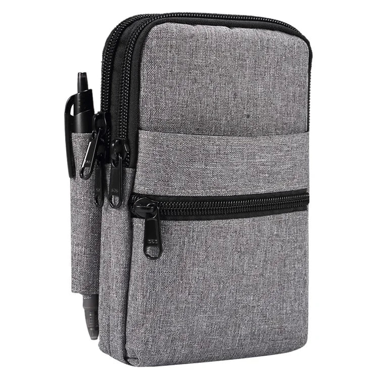 Denim Cloth Phone Storage Pouch Waist Crossbody Bag for Phones Below 7.2-inch