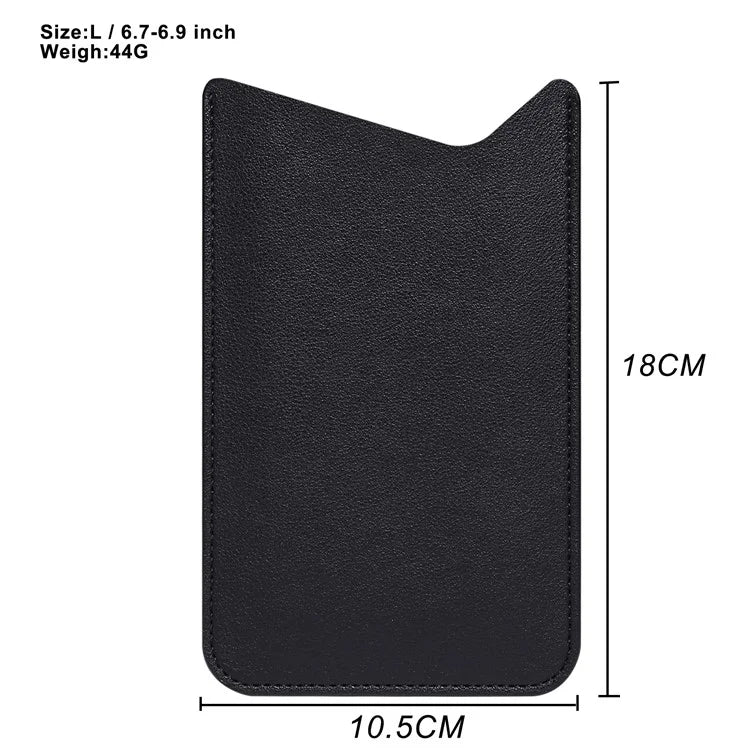 Portable Phone Bag for 6.7-6.9" Cell Phone Case Microfiber Leather Slim Phone Pouch, Size L