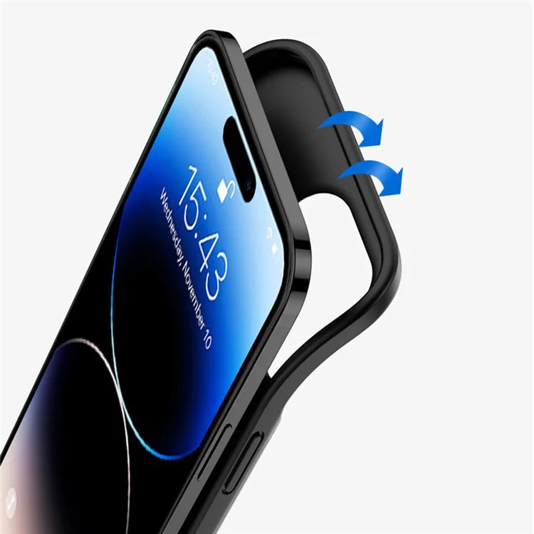 For iPhone 15 Pro Battery Case 6800mAh Soft Edge Rechargeable Charger Case Battery Pack