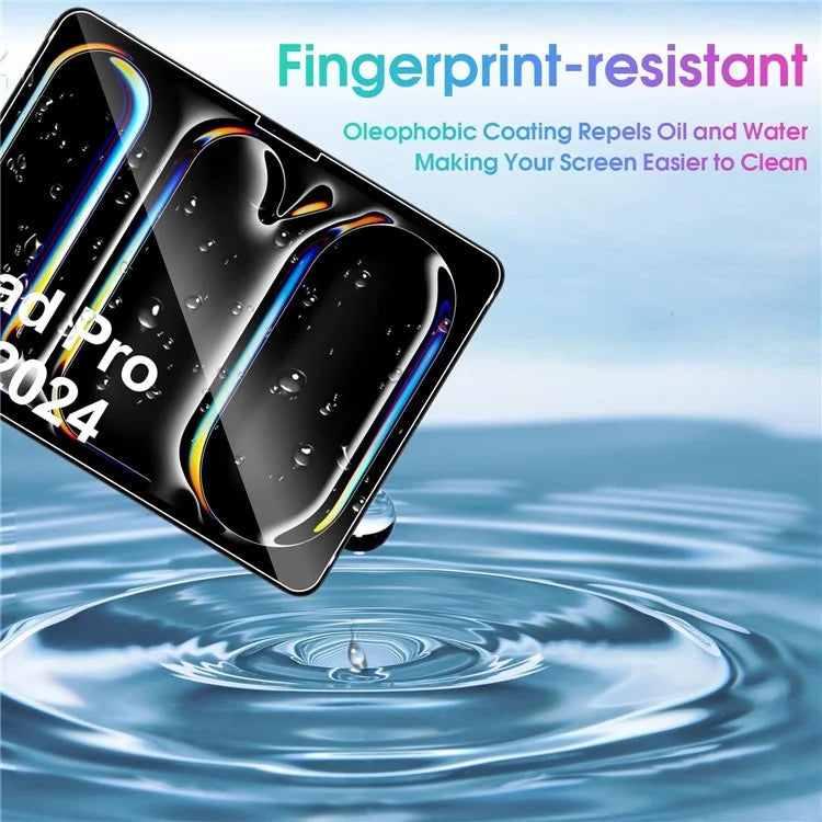 2Pcs For iPad Pro 11 (2024) Screen Protector Tempered Glass Film 2.5D Arc Edge