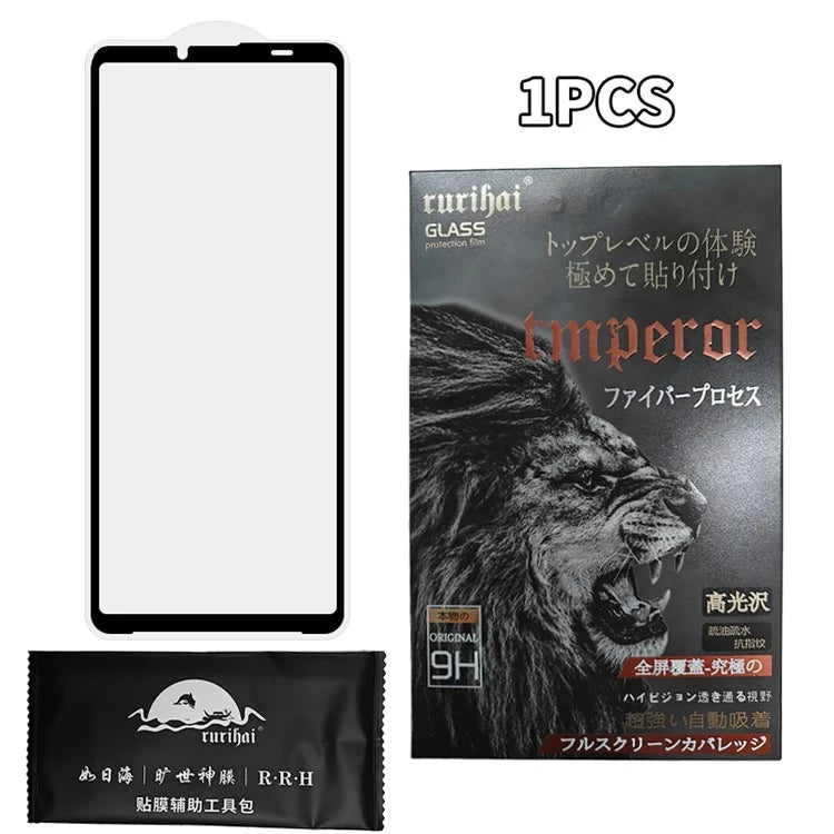 RURIHAI For Sony Xperia 10 VI AR Screen Protector 0.26mm Full Glue Silk Printing Film