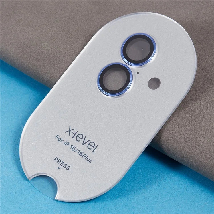 X-LEVEL AR Spotlight Series For iPhone 16 / 16 Plus Camera Lens Protector Set HD Individual Lens Film