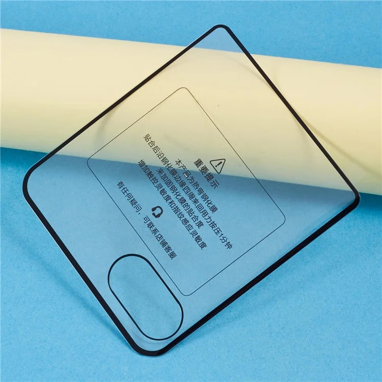 For Motorola Razr 50 Ultra 5G Tempered Glass Rear Screen Film Lens Cutouts Ports
