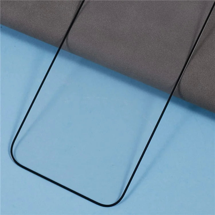 For iPhone 16 Full Coverage Silk Print Tem9Dpered Glass Film Anti-Shatter Screen Protector