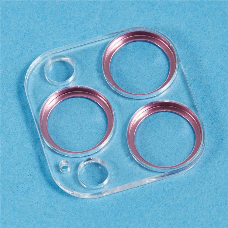 For iPhone 16 Pro / 16 Pro Max Camera Lens Protector CD Veins Integrated Tempered Glass Lens Film
