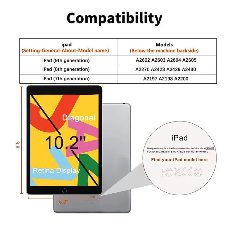 ENKAY HAT PRINCE For iPad 10.2 (2021) / (2020) / (2019) 0.33mm Anti-Peep Screen Protector Tempered Glass Film