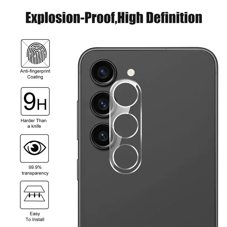 For Samsung Galaxy S24+ Tempered Glass Camera Lens Film HD Clear Lens Protector
