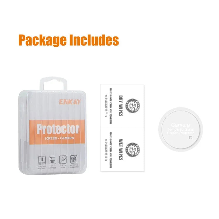 ENKAY HAT PRINCE For OnePlus 12 5G Camera Lens Protector 0.2mm 9H Full Cover Rear Lens Film