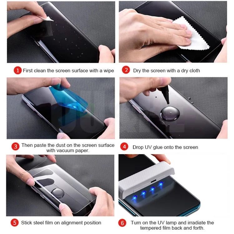 AMORUS For Honor 90 Pro Phone Protective Film Liquid UV Ultra Clear Full Screen Protector