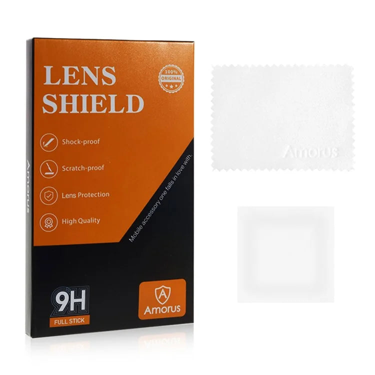AMORUS For Xiaomi 14 Ultra Camera Lens Protector Tempered Glass Silk Printing Lens Film