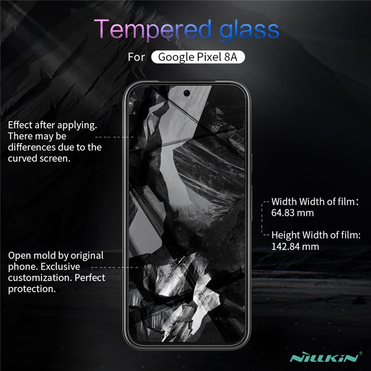 NILLKIN H+Pro for Google Pixel 8a Screen Protector 9H Anti-Scratch AGC Glass Film