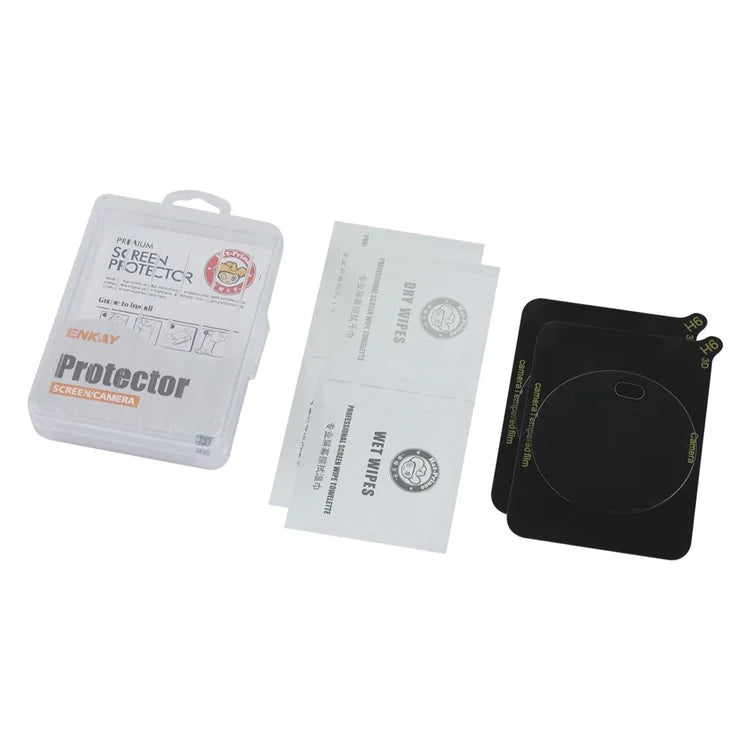 ENKAY HAT PRINCE 2Pcs / Set For Realme 11X 5G / 11 5G (Global) / Narzo 60X 5G / C67 5G 0.2Mm 9H High Aluminum-Silicon Glass Lens Film