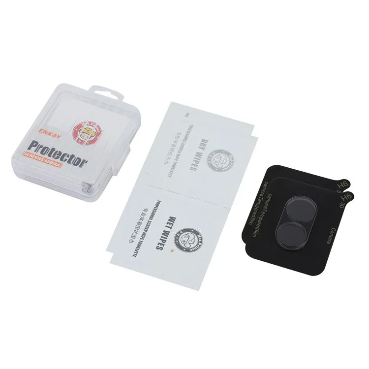ENKAY HAT PRINCE 2Pcs for Nothing Phone (2) High Aluminum-Silicon Glass Lens Film Full Glue Clear Camera Lens Protector