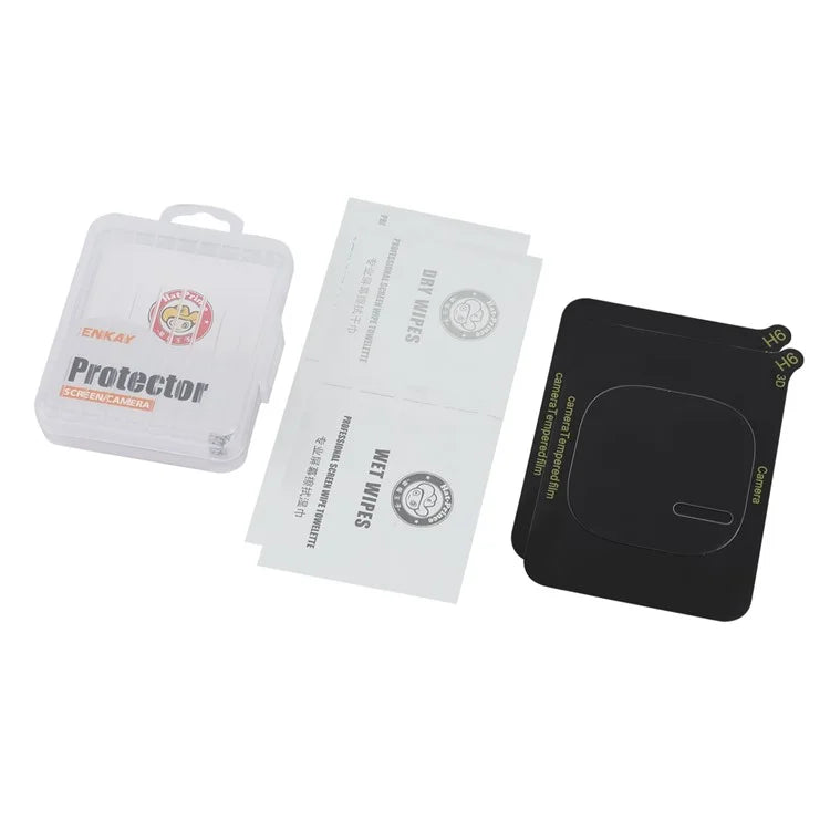 ENKAY HAT PRINCE 2Pcs for vivo iQOO 12 5G / iQOO 12 Pro 5G Camera Lens Protector Full Cover HD Clear Lens Film