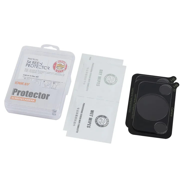 ENKAY HAT PRINCE 2Pcs for Huawei Enjoy 70 / nova Y72 4G Camera Lens Film Clear High Aluminum-Silicon Glass Protector