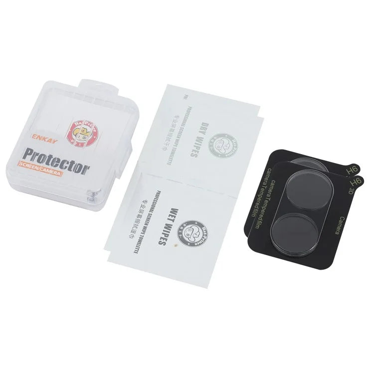 ENKAY HAT PRINCE 2Pcs for vivo Y03 Clear Camera Lens Film High Aluminum-Silicon Glass Lens Protector