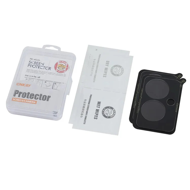 ENKAY HAT PRINCE 2Pcs for Oppo Reno11 F 5G / F25 Pro 5G Clear Camera Lens Film High Aluminum-Silicon Glass Protector