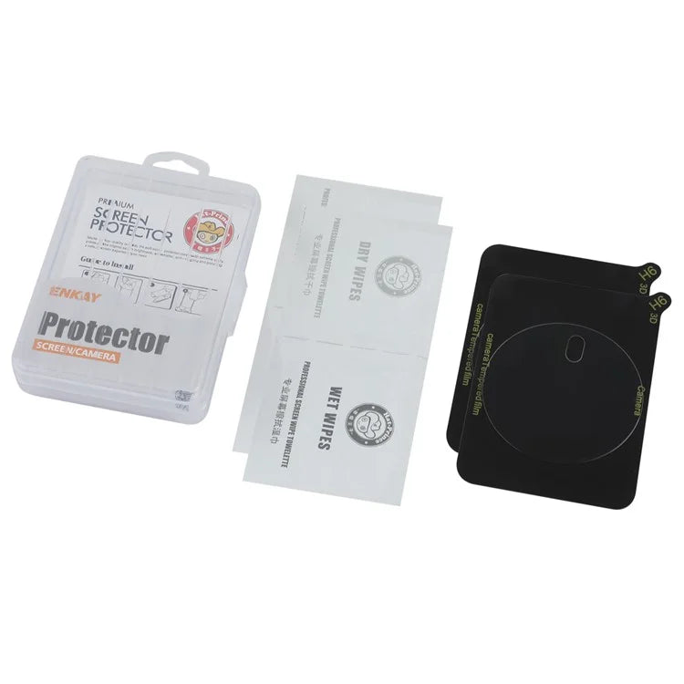 ENKAY HAT PRINCE 2Pcs for Realme 12+ 5G Camera Lens Film High Aluminum-Silicon Glass Clear Lens Protector