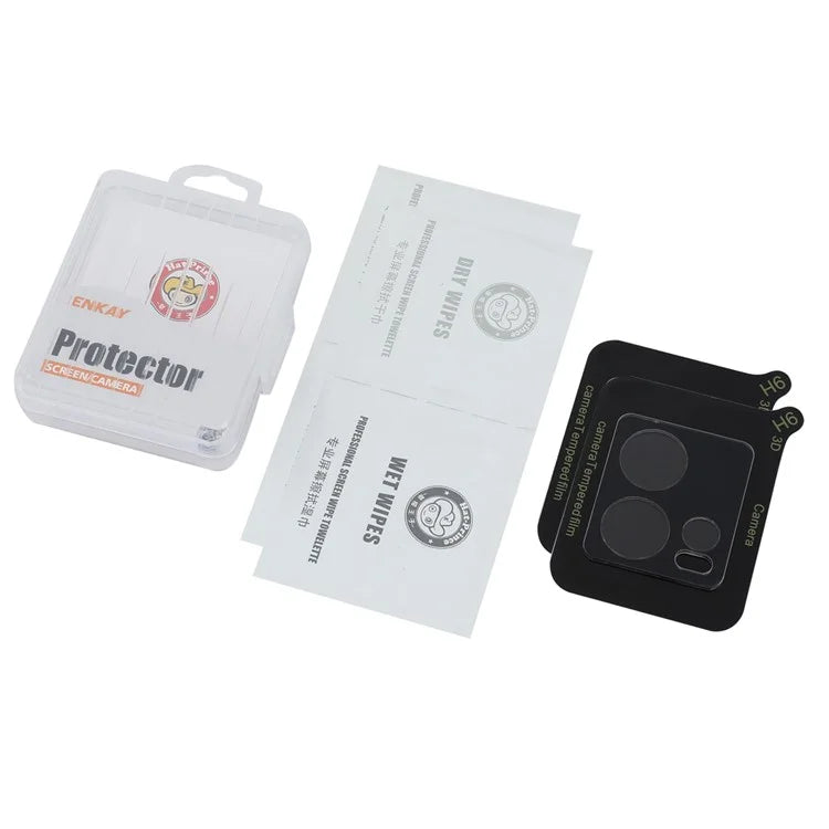 ENKAY HAT PRINCE 2Pcs for Motorola Moto S30 Pro 5G / Edge 30 Fusion 5G Camera Lens Protector 0.2mm High Aluminum-Silicon Glass Lens Film