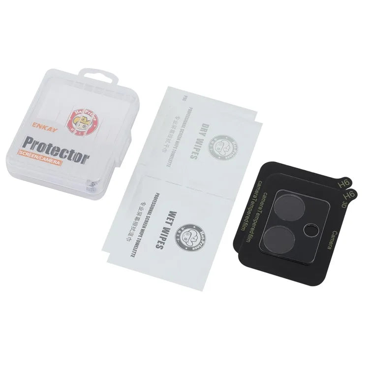 ENKAY HAT PRINCE 2Pcs for Motorola Moto G54 5G Clear Camera Lens Protector High Aluminum-Silicon Glass Lens Film