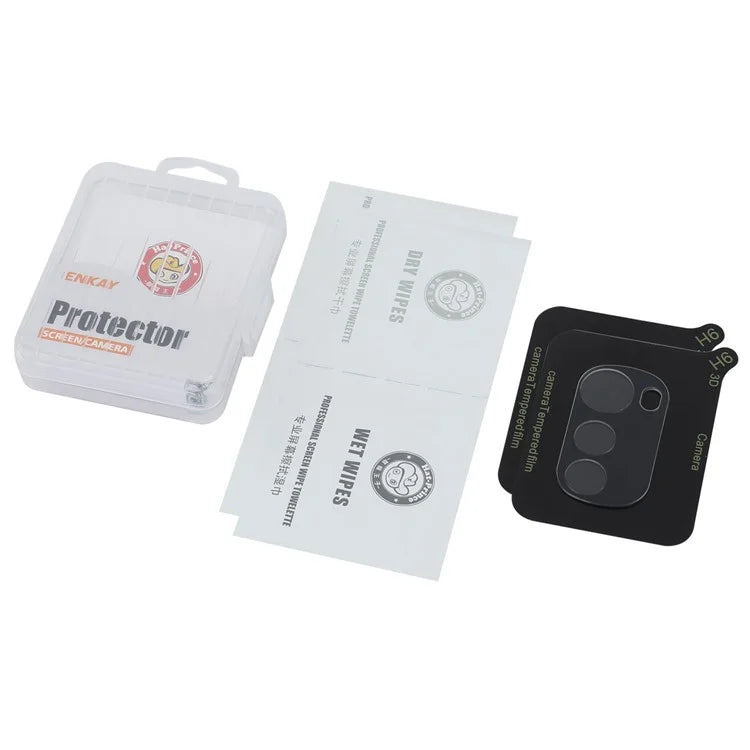 ENKAY HAT PRINCE 2Pcs for Motorola Moto E32 4G Camera Lens Protector Anti-Fingerprint 0.2mm Rear Lens Film