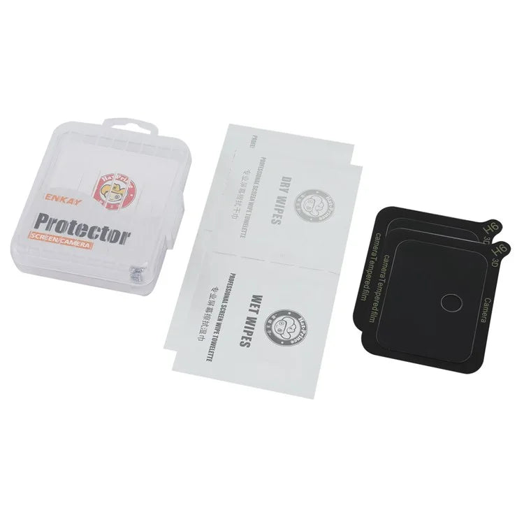 ENKAY HAT PRINCE 2Pcs for Honor 100 5G Camera Lens Protector 0.2mm High Aluminum-Silicon Glass Smartphone Lens Film