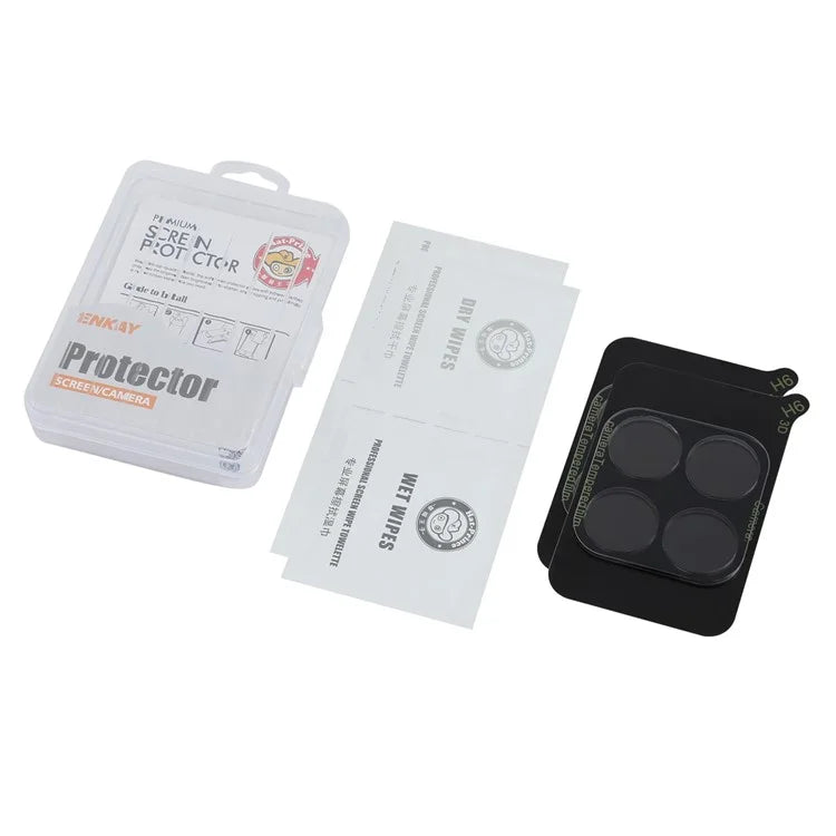 ENKAY HAT PRINCE 2Pcs for Honor X6a 4G Camera Lens Protector High Aluminum-Silicon Glass No Bubbles Lens Film