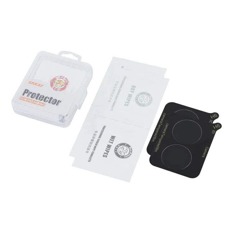 ENKAY HAT PRINCE 2Pcs Camera Rear Lens Protector for Xiaomi Redmi 13C 4G / Poco C65 4G Full Cover 0.2mm 9H Film