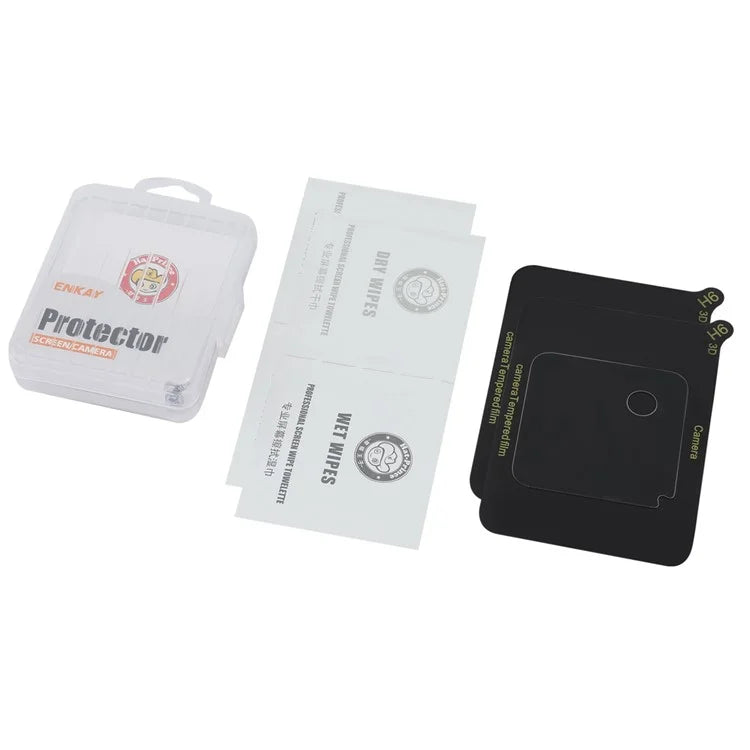 ENKAY HAT PRINCE 2Pcs for Xiaomi 14 Camera Lens Protector High Aluminum-Silicon Glass Anti-Scratch, Case Friendly