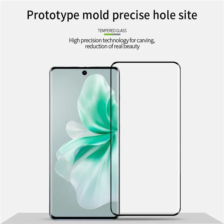 PINWUYO For vivo S18 5G / S18 Pro 5G Screen Protector HD Clear Tempered Glass Film Full Glue 3D Hot Bending