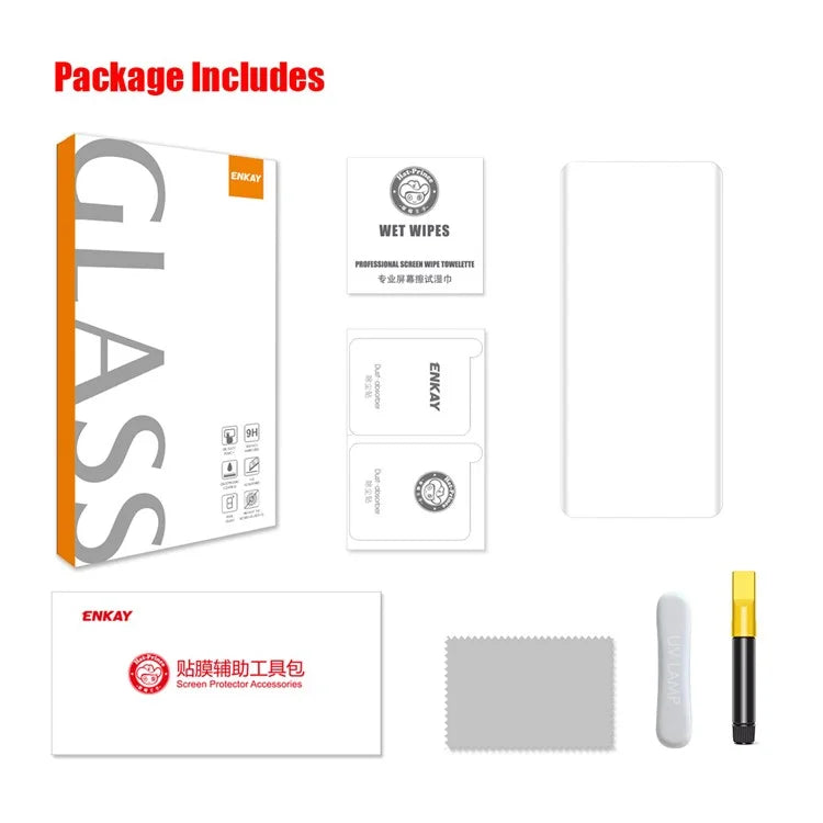 ENKAY HAT PRINCE For Honor X9a 5G / Magic5 Lite 5G Full Screen Protector Full Glue UV Liquid Film