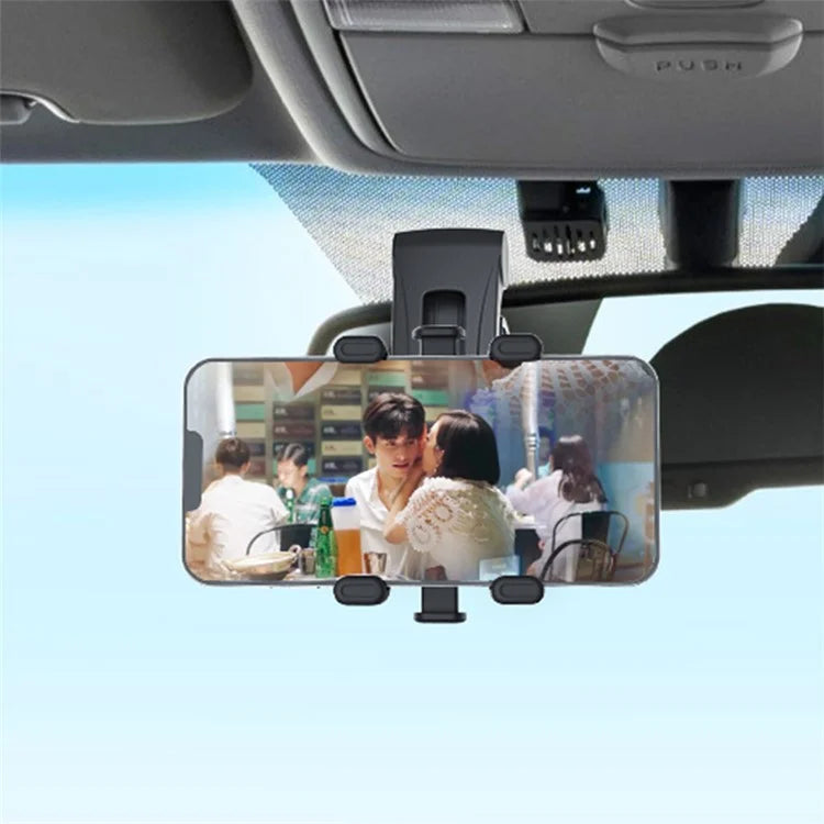 YB20-3A Foldable Car Phone Holder Dashboard Mount Cradle with Parking Number Plate