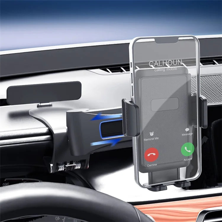 YB24-3B Car Dashboard Phone Mount Rotary Foldable Phone Bracket with Parking Number Plate