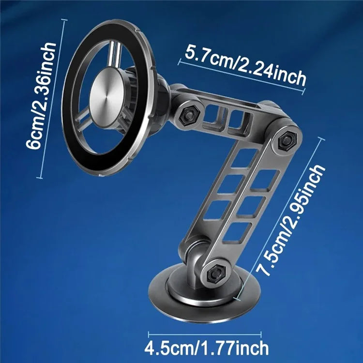 G198 Car Dashboard Windshield Magnetic Phone Holder Adjustable Robotic Arm Cellphone Stand