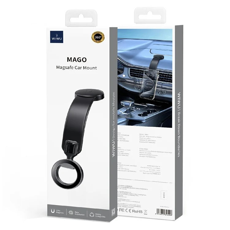 WIWU Wi-CH053 MAGO Compatible with MagSafe Car Mount Phone Holder with Adhesive Base