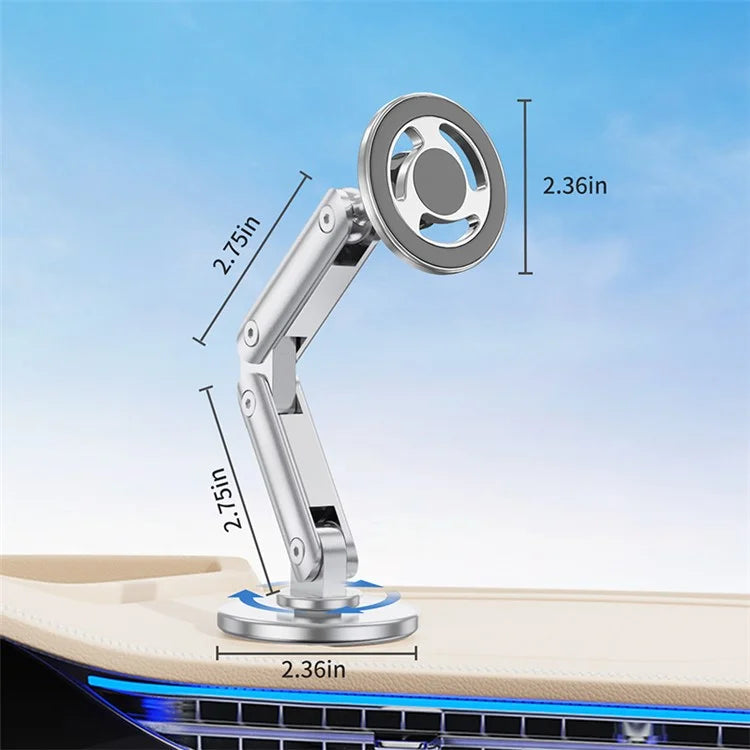 C13 Multi-Angle Adjustable Car Phone Mount Compatible with MagSafe Magnetic Car Phone Holder