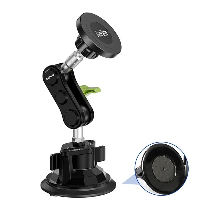 LANPARTE RBA-M01 Magnetic Metal Phone Holder for Car Windshield / Window Cell Phone Mount Stand Support Adjustable