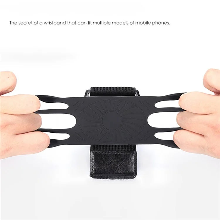 X02 Silicone Strap Design Detachable Phone Holder for iPhone 16 / 16 Plus / 16 Pro / 16 Pro Max Cycling Running Armband Phone Bracket