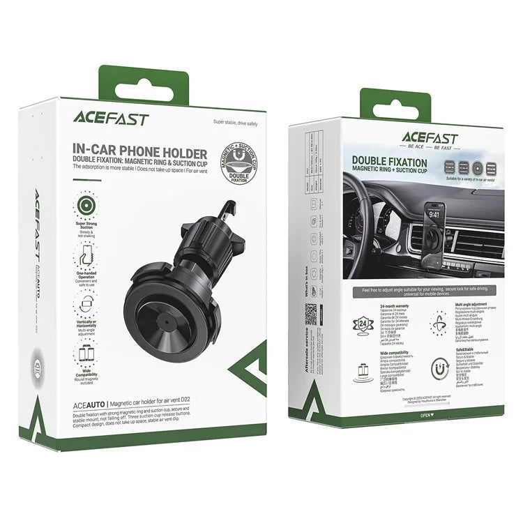 ACEFAST D22 Magnetic Car Phone Holder Suction Cup Cell Phone Stand for Car Dashboard